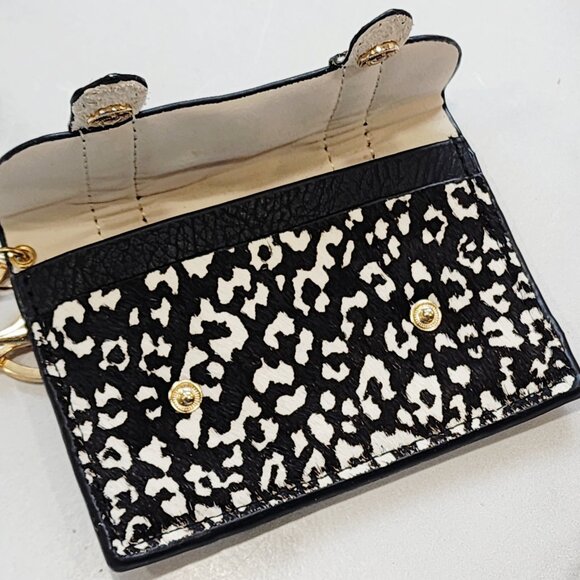 Gucci Vintage Bee Button Adorned Card Case Key Chain/Ring - Picture 5 of 6